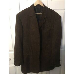 FALCONE MEN’S Sz‎ 46 BROWN BLAZER SUIT JACKET COAT